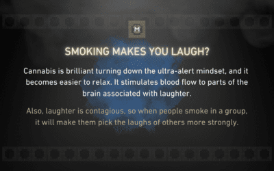 Smoking makes you laugh?